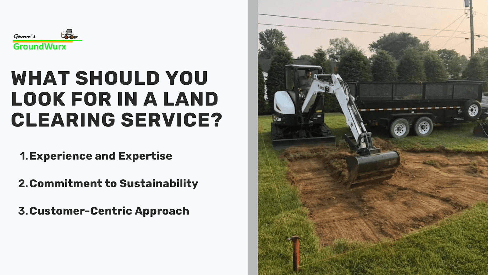 what to look for in a land-clearing service
