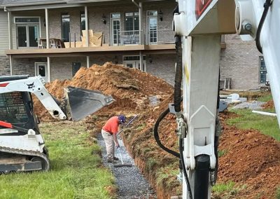 home sewer excavate