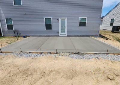 backyard concrete flooring
