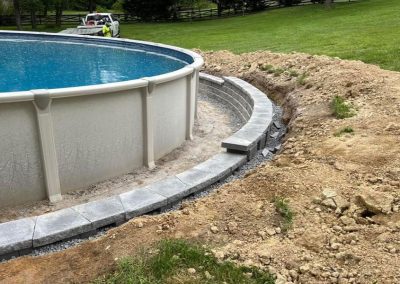 hardscaping pool