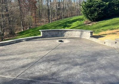 custom concrete patio