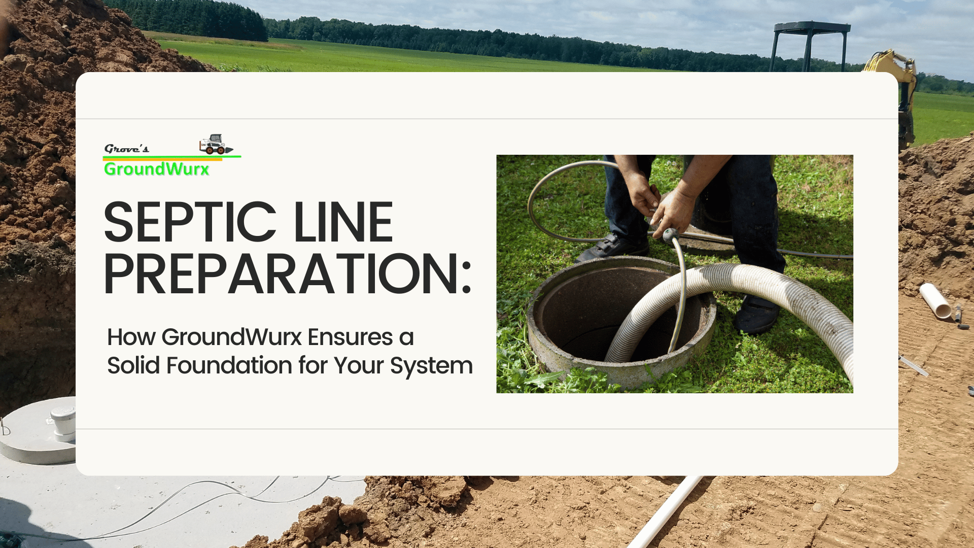 septic line preparation